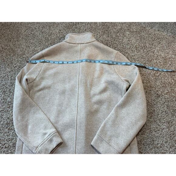 Lands End Long Sleeves, zip up fleece jacket/sweater; Long styling, size Large - Picture 6 of 9